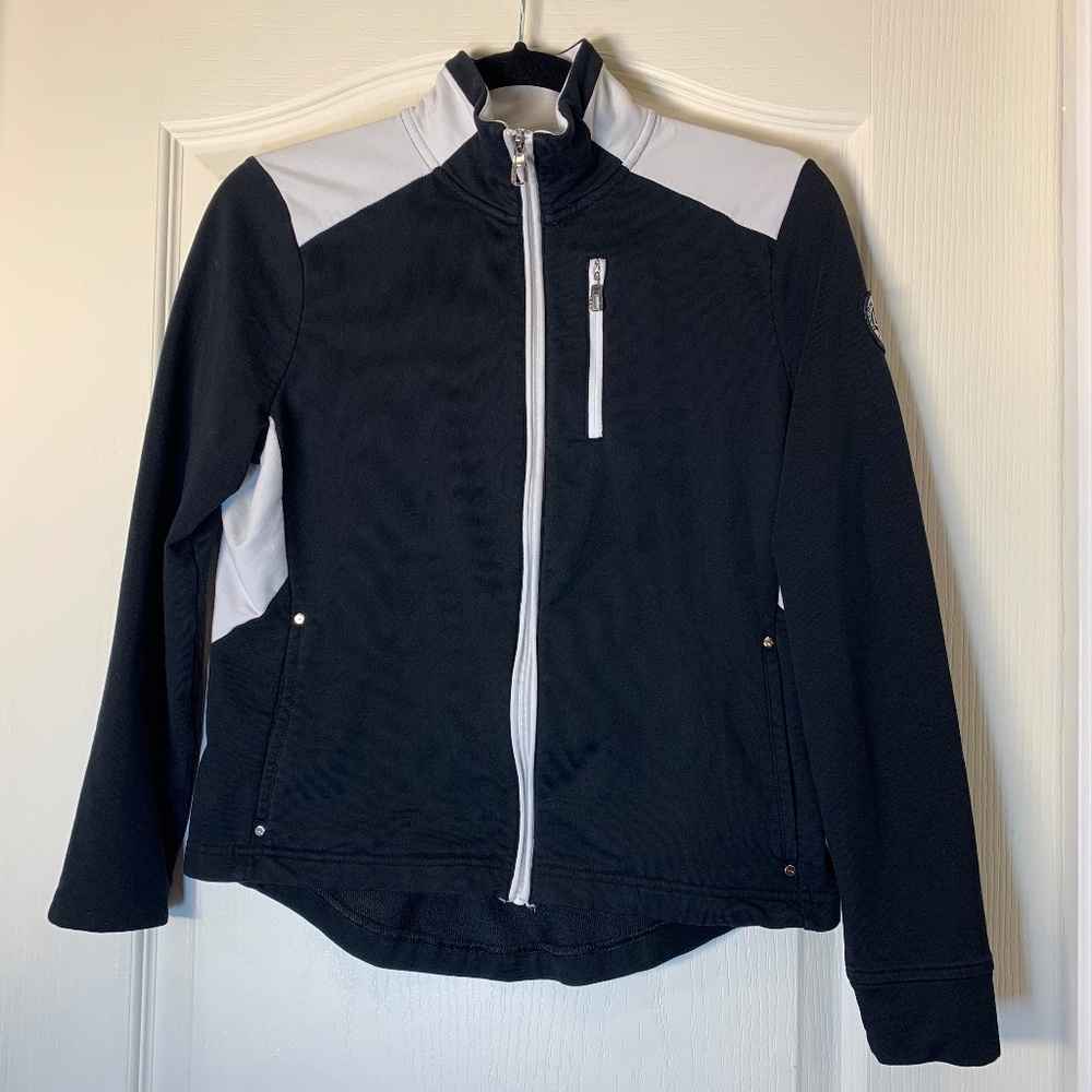 Lauren Ralph Lauren Athletic Zip Jacket –‎ Black & White (Women's Small)